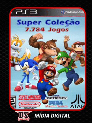 Super Coleção 7.784 Jogos Ps3 Mídia Digital
